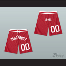 Load image into Gallery viewer, Steve Urkel 00 Vanderbilt Muskrats High School Red Basketball Shorts