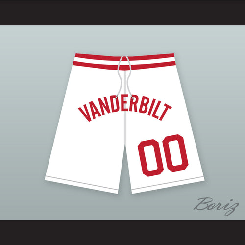 Steve Urkel 00 Vanderbilt Muskrats High School White Basketball Shorts