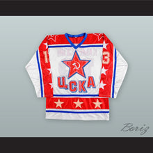 Load image into Gallery viewer, Valeri Kamensky 13 Soviet Central Red Army White Hockey Jersey
