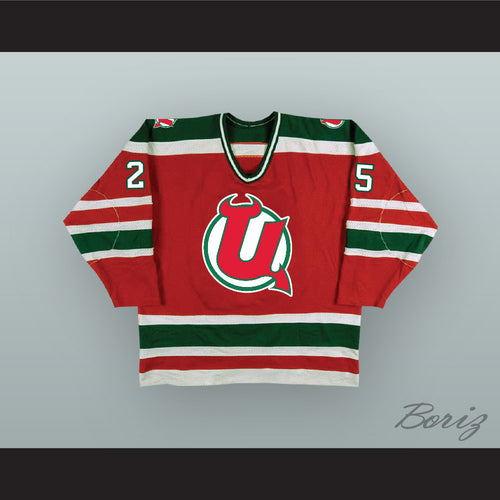 Valeri Zelepukin 25 Utica Devils Red Hockey Jersey