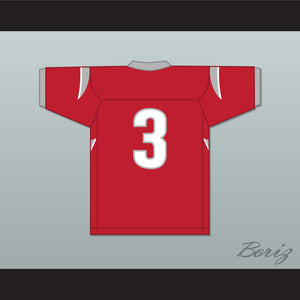 Velus Jones Jr. 3 Saraland High School Spartans Red Football Jersey 1
