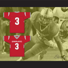 Load image into Gallery viewer, Velus Jones Jr. 3 Saraland High School Spartans Red Football Jersey 1