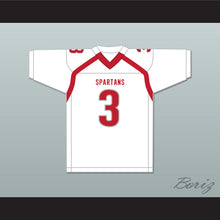 Load image into Gallery viewer, Velus Jones Jr. 3 Saraland High School Spartans White Football Jersey 2