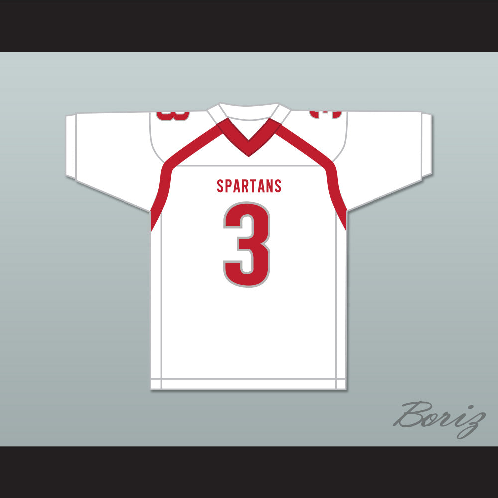 Velus Jones Jr. 3 Saraland High School Spartans White Football Jersey 2