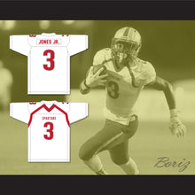 Load image into Gallery viewer, Velus Jones Jr. 3 Saraland High School Spartans White Football Jersey 2