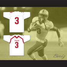 Load image into Gallery viewer, Velus Jones Jr. 3 Saraland High School Spartans White Football Jersey 1