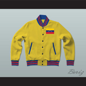 Venezuela Varsity Letterman Jacket-Style Sweatshirt