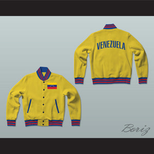 Venezuela Varsity Letterman Jacket-Style Sweatshirt
