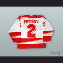 Load image into Gallery viewer, Viacheslav Fetisov 2 Soviet Union National Team White Hockey Jersey