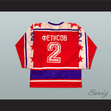 Load image into Gallery viewer, Viacheslav Fetisov 2 Soviet Red Army Hockey Jersey