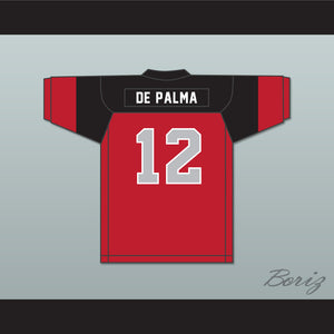 Vik De Palma 12 Blackfoot High School Red Football Jersey 2