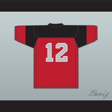 Load image into Gallery viewer, Vik De Palma 12 Blackfoot High School Red Football Jersey 1