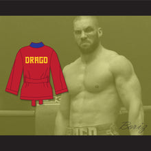 Load image into Gallery viewer, Viktor Drago Red Satin Half Boxing Robe Creed II