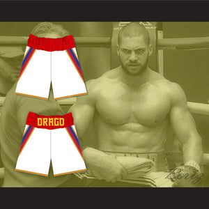 Viktor Drago Russia White Boxing Shorts Creed II