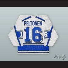 Load image into Gallery viewer, Ville Peltonen 16 Finland National Team White Hockey Jersey