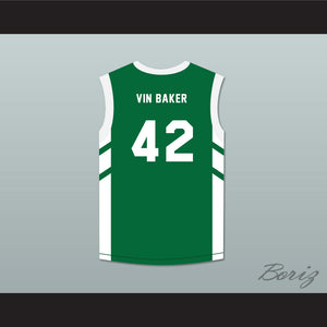 Vin Baker 42 Green Basketball Jersey Dennis Rodman's Big Bang in PyongYang