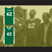 Load image into Gallery viewer, Vin Baker 42 Green Basketball Jersey Dennis Rodman&#39;s Big Bang in PyongYang