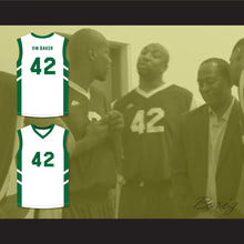 Load image into Gallery viewer, Vin Baker 42 White Basketball Jersey Dennis Rodman&#39;s Big Bang in PyongYang