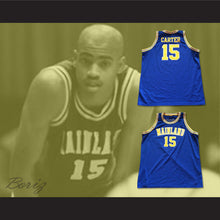 Load image into Gallery viewer, Vince Carter 15 Mainland High School Blue Basketball Jersey