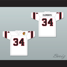 Load image into Gallery viewer, 1974 WFL Vince Clements 34 Honolulu Hawaiians Home Football Jersey with Patch