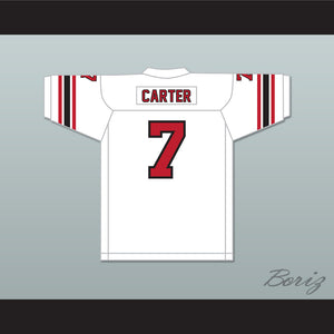 1974 WFL Virgil Carter 7 Chicago Fire Home Football Jersey with Patch