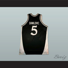 Load image into Gallery viewer, Sasha Danilovic 5 Virtus Kinder Bologna Black Basketball Jersey