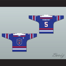 Load image into Gallery viewer, Vitali Vishnevsky 5 SKA St. Petersburg Blue Hockey Jersey