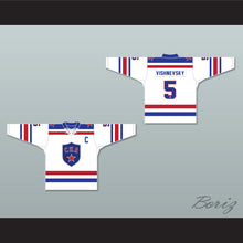 Load image into Gallery viewer, Vitali Vishnevsky 5 SKA St. Petersburg White Hockey Jersey