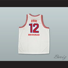 Load image into Gallery viewer, Vlade Divac 12 KK Crvena Zvezda Red Star Beograd Serbia White Basketball Jersey