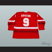 Load image into Gallery viewer, Vladimir Krutov 9 CCCP Russian Red Hockey Jersey