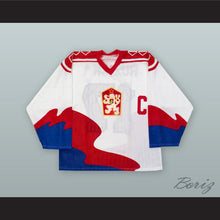 Load image into Gallery viewer, Vladimir Ruzicka 17 Czechoslovakia National Team White Hockey Jersey