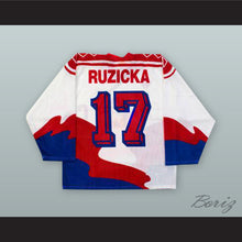 Load image into Gallery viewer, Vladimir Ruzicka 17 Czechoslovakia National Team White Hockey Jersey