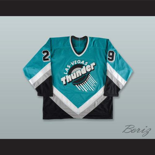 Vladimir Tsyplakov 29 Las Vegas Thunder Teal Hockey Jersey