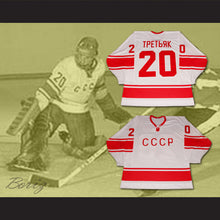 Load image into Gallery viewer, Vladislav Tretiak 20 USSR CCCP White Hockey Jersey