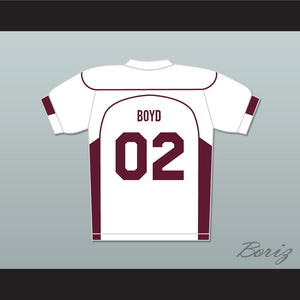 Vernon Boyd 02 Beacon Hills Cyclones Lacrosse Jersey Teen Wolf White