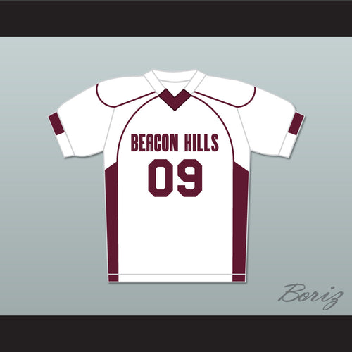 Liam Dunbar 09 Beacon Hills Cyclones Lacrosse Jersey Teen Wolf White