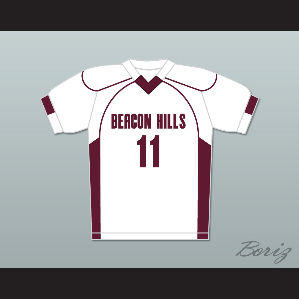 Scott McCall 11 Beacon Hills Cyclones Lacrosse Jersey Teen Wolf White