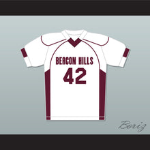 Load image into Gallery viewer, Scott Howard 42 Beacon Hills Cyclones Lacrosse Jersey Teen Wolf White