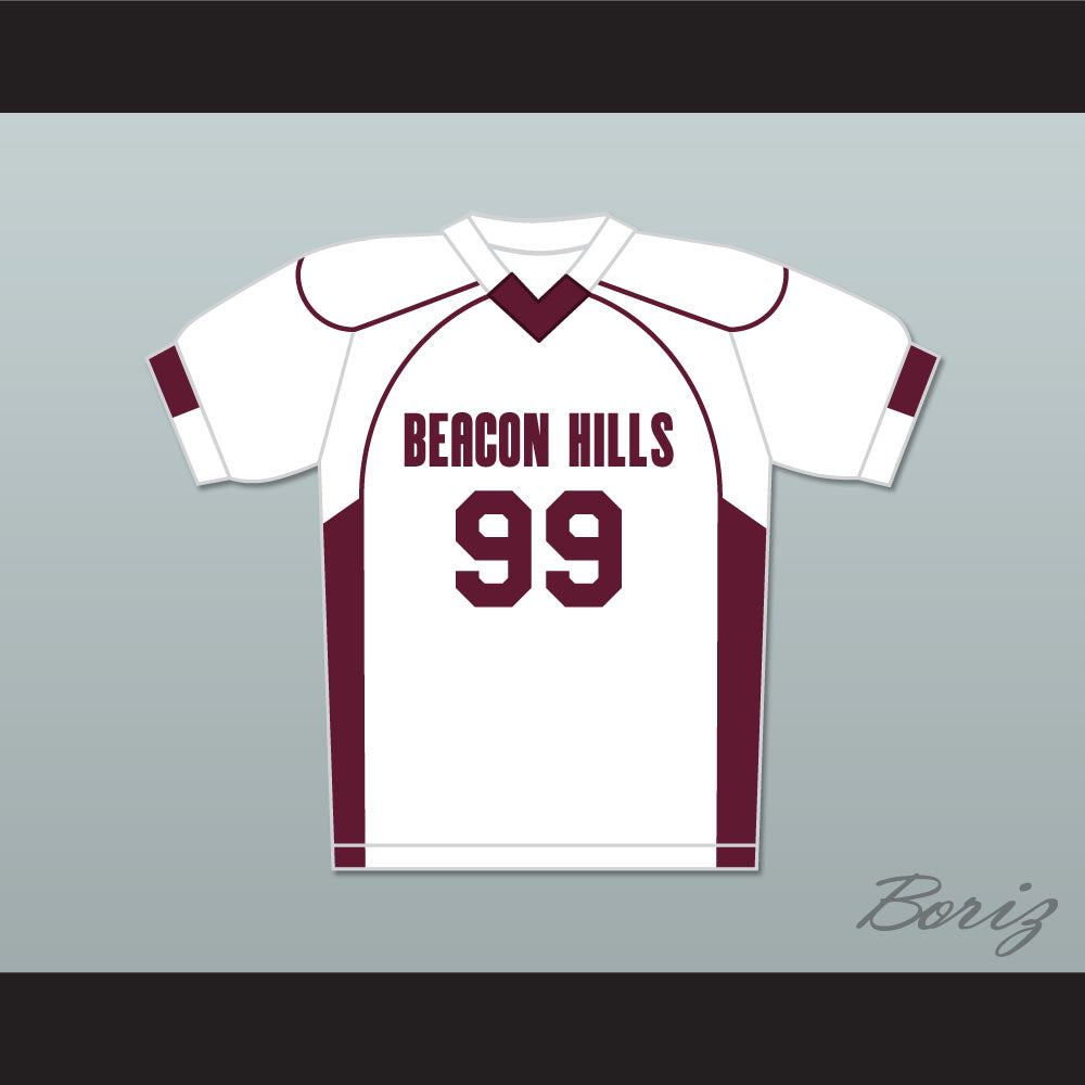 Bobby Finstock 99 Beacon Hills Cyclones Lacrosse Jersey Teen Wolf White
