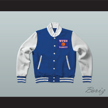 Load image into Gallery viewer, Will Foster High School Patriots Blue Varsity Letterman Jacket-Style Sweatshirt The Red Sneakers