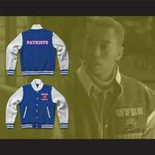 Load image into Gallery viewer, Will Foster High School Patriots Blue Varsity Letterman Jacket-Style Sweatshirt The Red Sneakers