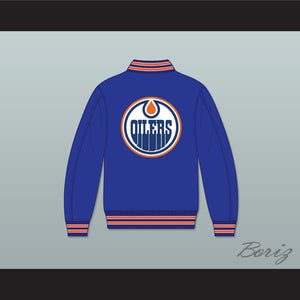 WHA Alberta Blue Varsity Letterman Jacket-Style Sweatshirt 2