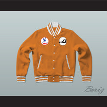 Load image into Gallery viewer, WHA Baltimore Blades Orange Varsity Letterman Jacket-Style Sweatshirt 1