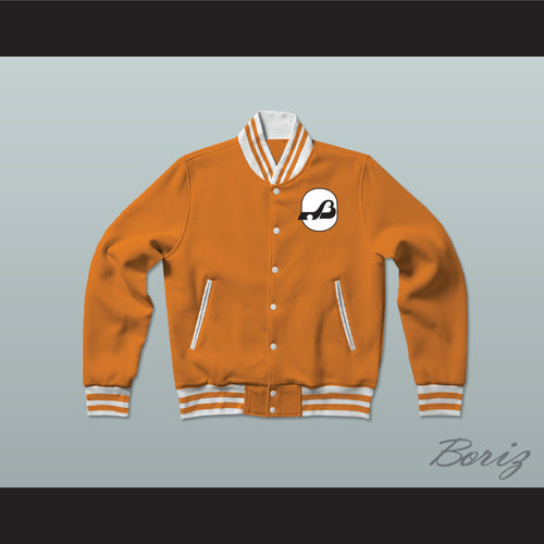 WHA Baltimore Blades Orange Varsity Letterman Jacket-Style Sweatshirt 2