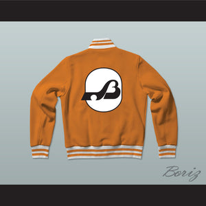 WHA Baltimore Blades Orange Varsity Letterman Jacket-Style Sweatshirt 2