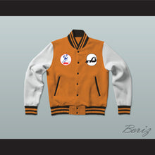 Load image into Gallery viewer, WHA Baltimore Blades Orange and White Varsity Letterman Jacket-Style Sweatshirt 1