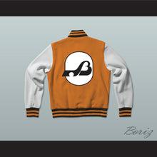 Load image into Gallery viewer, WHA Baltimore Blades Orange and White Varsity Letterman Jacket-Style Sweatshirt 1