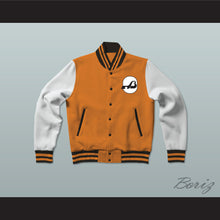 Load image into Gallery viewer, WHA Baltimore Blades Orange and White Varsity Letterman Jacket-Style Sweatshirt 2