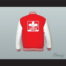Load image into Gallery viewer, WHA Calgary Cowboys Red Wool and White Lab Leather Varsity Letterman Jacket 1