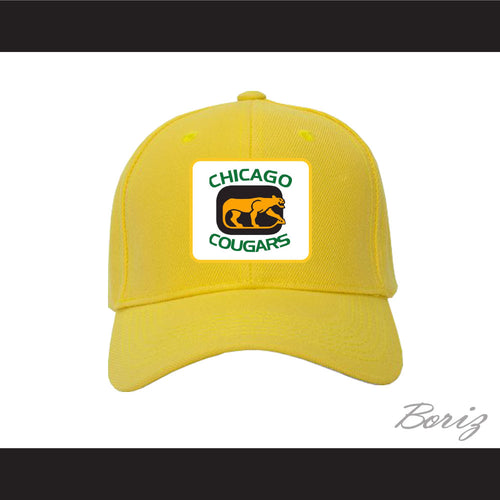 WHA Chicago Cougars Yellow Baseball Hat